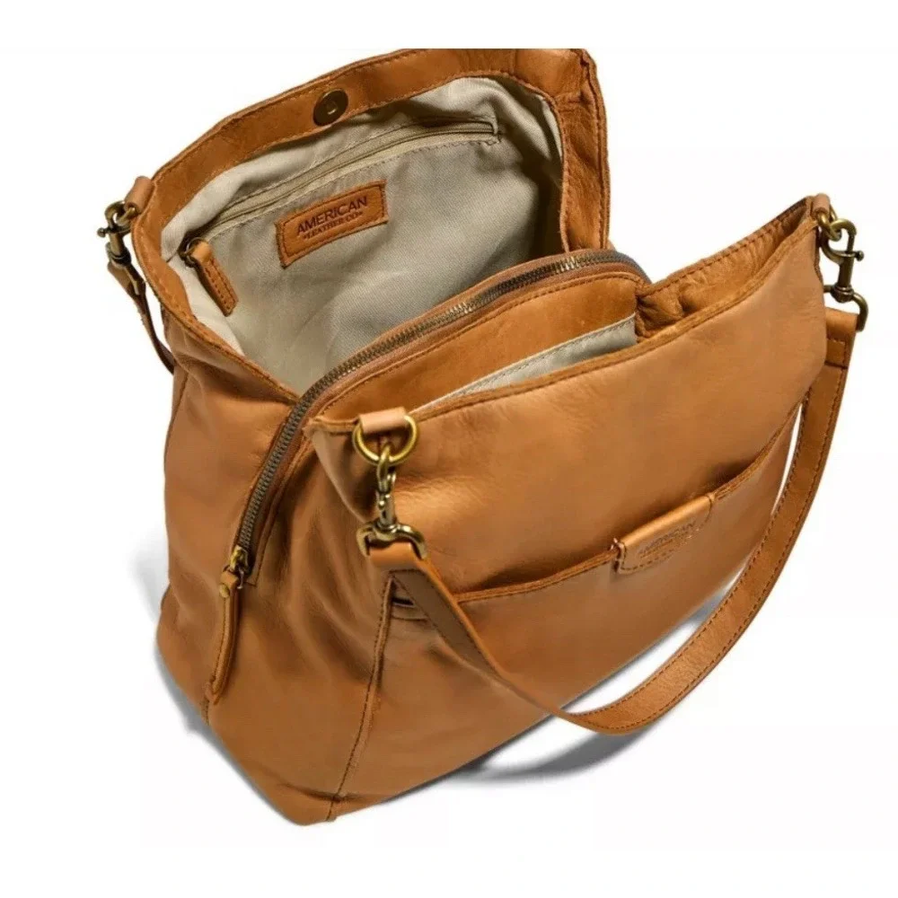 American Leather Hobo Bag - Classic Shoulder Tote